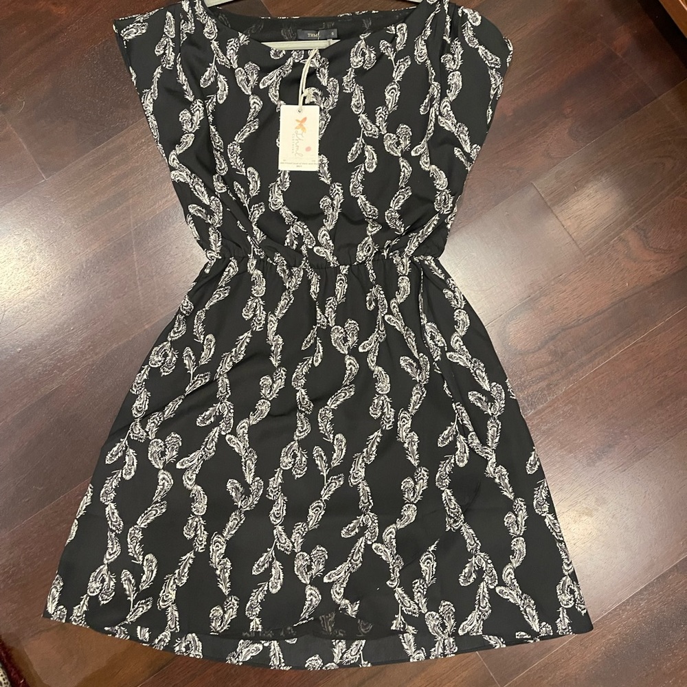 Thml small elastic waist dress NWT